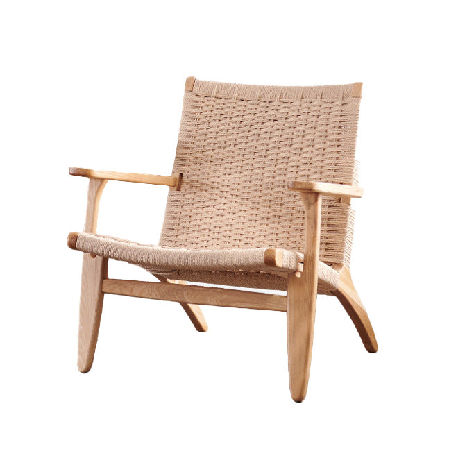 Chinese Kraft Rope Wood Accent Chair