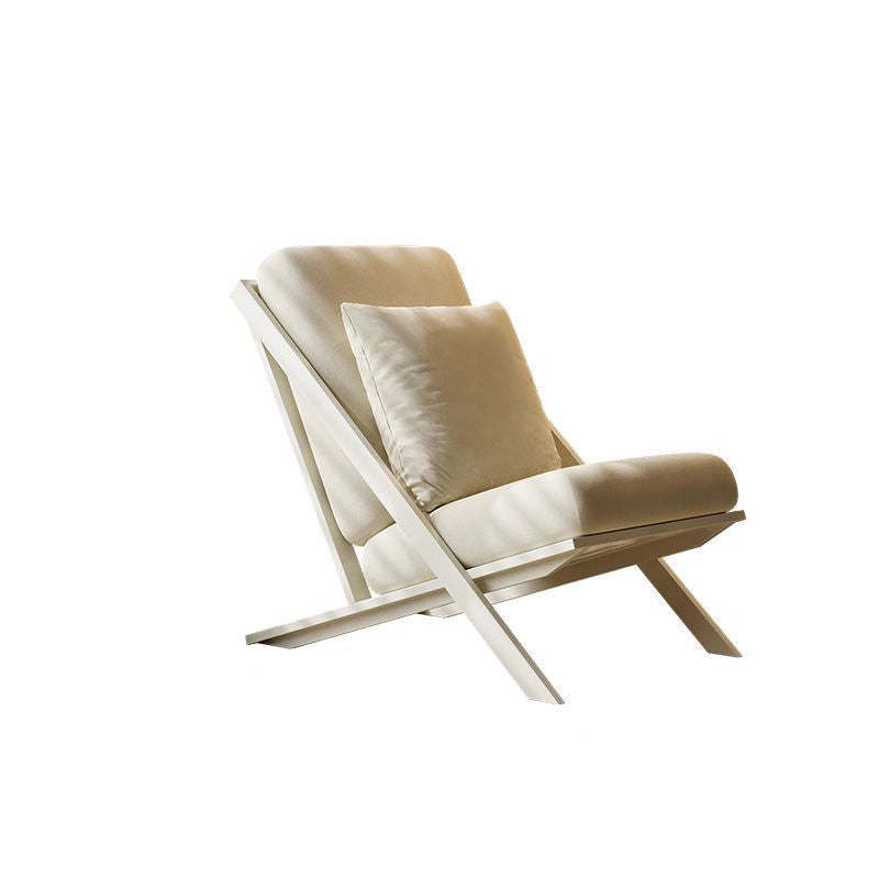 Scandinavian Velvet Steel Recliner