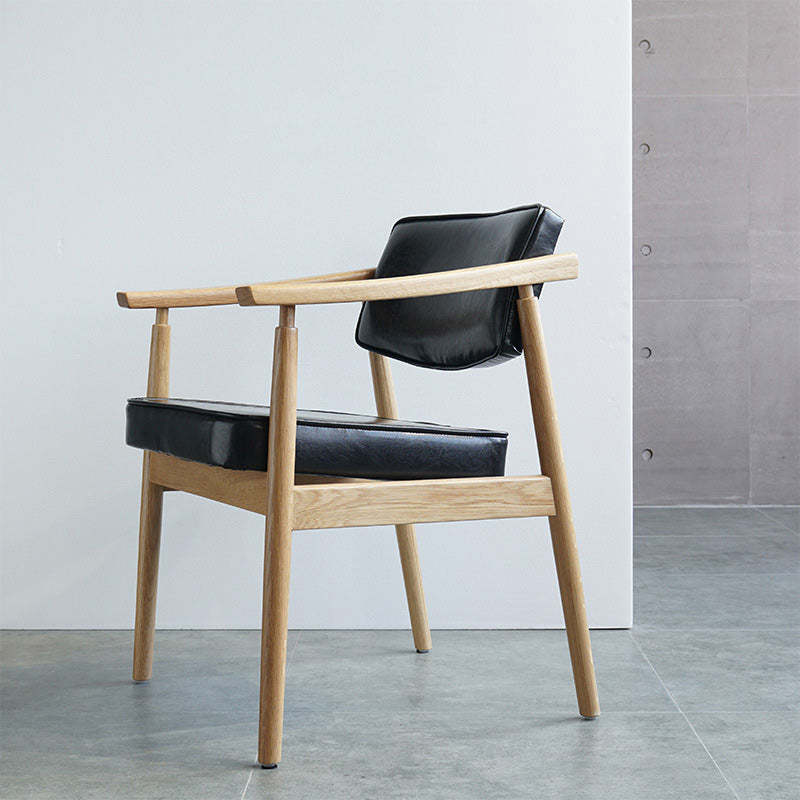 Nordic Leather Oak Dining Chair