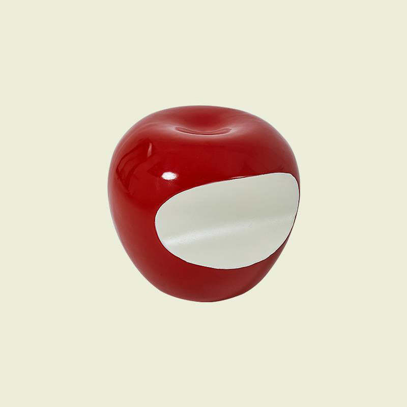 Modern Art Deco Apple Round Resin Chair
