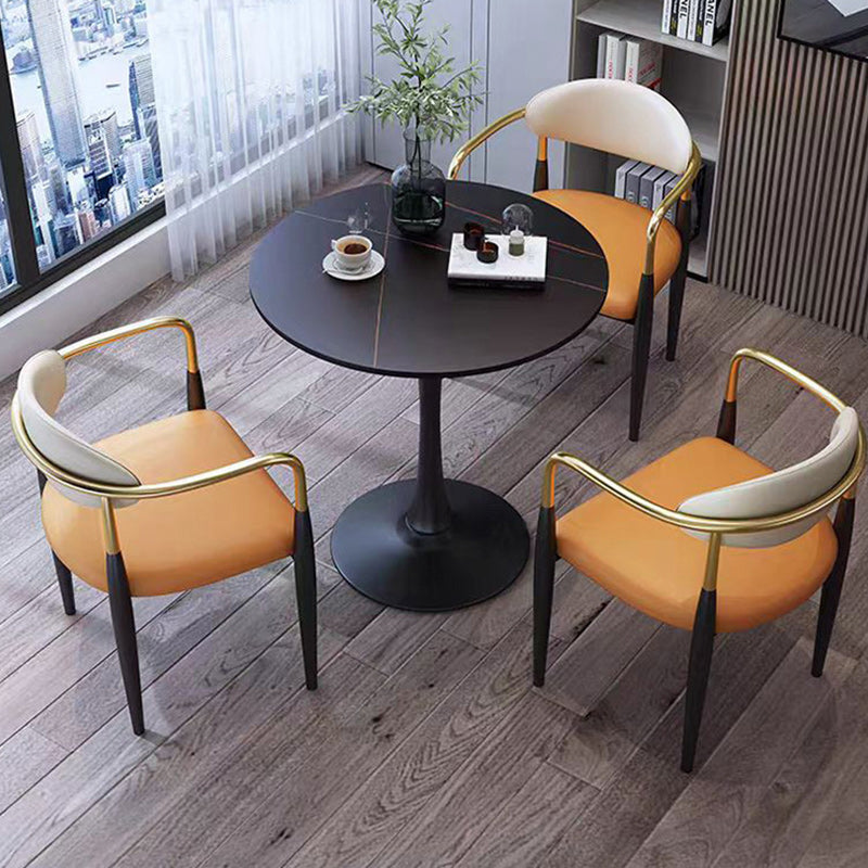 Minimalist Oval Velvet Dining Chair