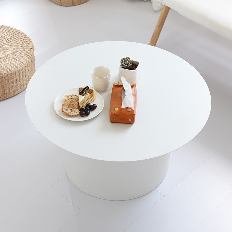 Minimalist Cylinder Stainless Steel Coffee Table