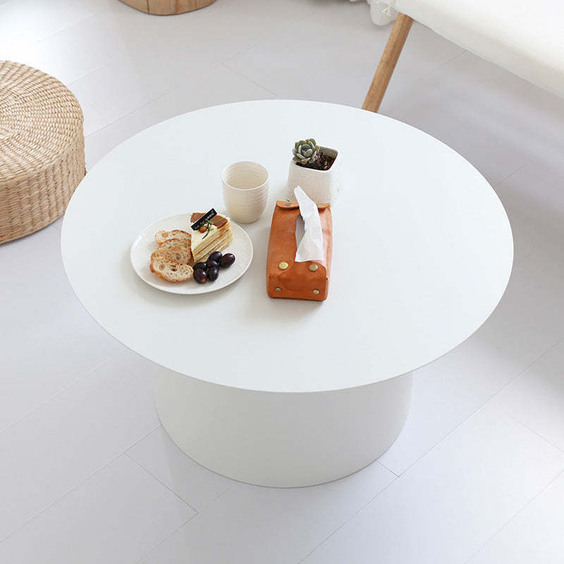 Minimalist Cylinder Stainless Steel Coffee Table