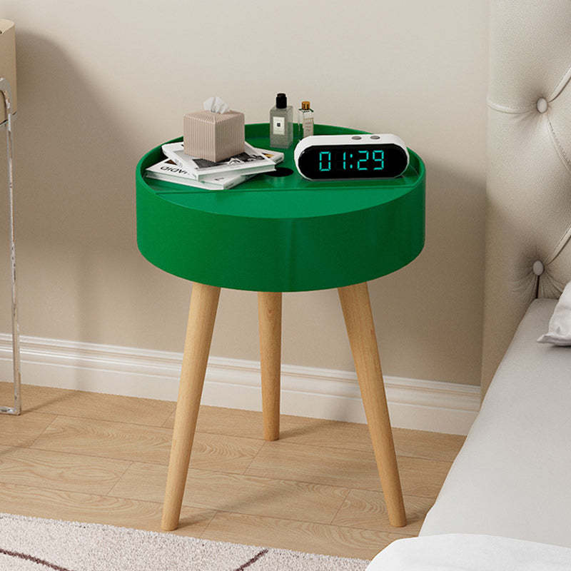 Minimalist Nightstand Wireless Charging — Without Mobile Phone Wireless Charging / Green