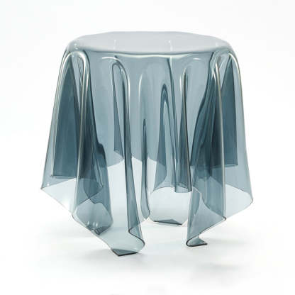 Scandinavian Round Tablecloth Acrylic End Table