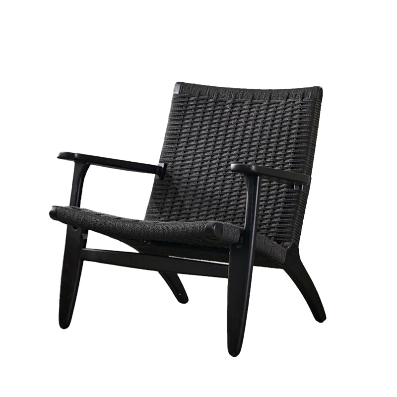 Chinese Kraft Rope Wood Accent Chair