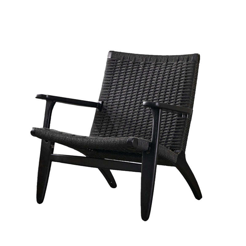 Chinese Kraft Rope Wood Accent Chair