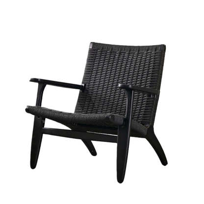 Chinese Kraft Rope Wood Accent Chair