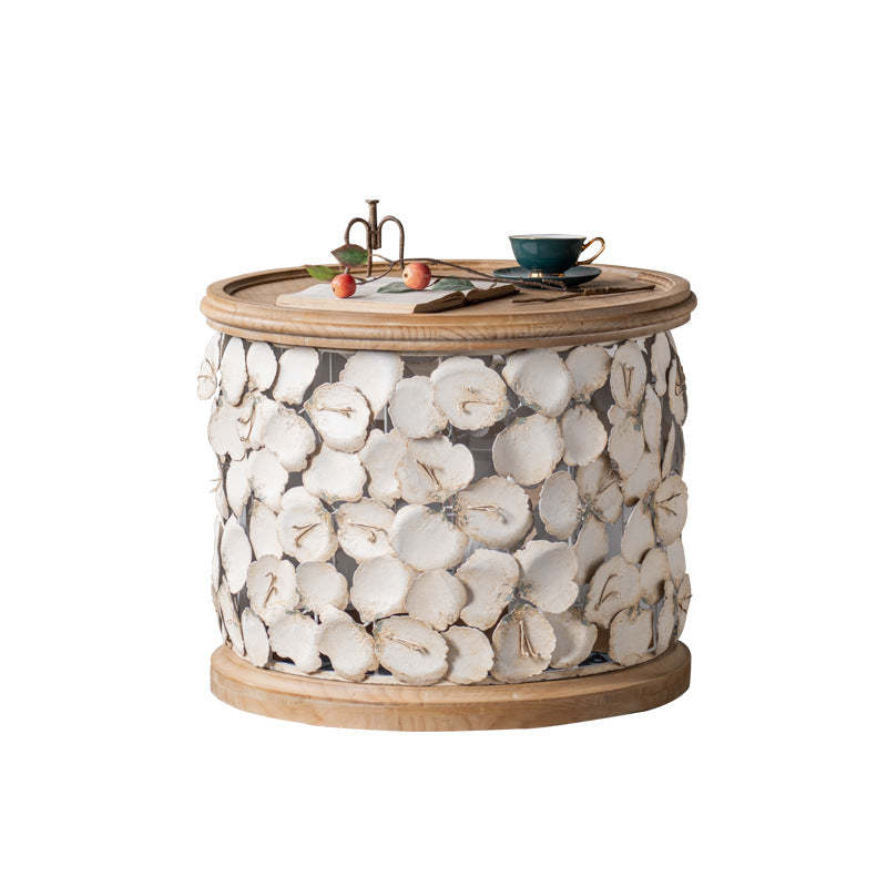 Modern Art Deco Petals Wood Coffee Table