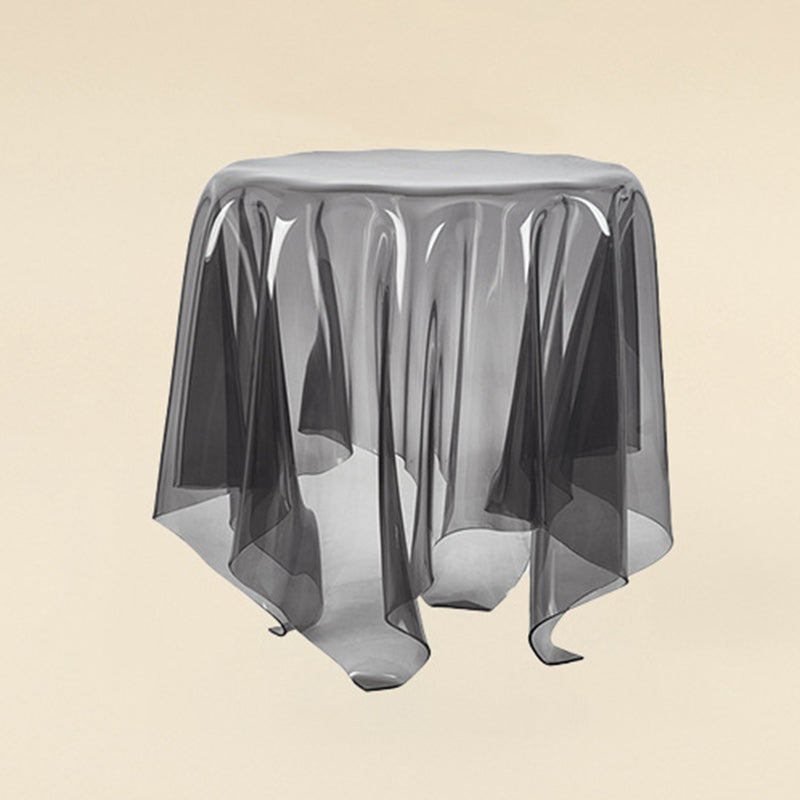 Scandinavian Magic Acrylic Glass End Table — Transparent Burgundy