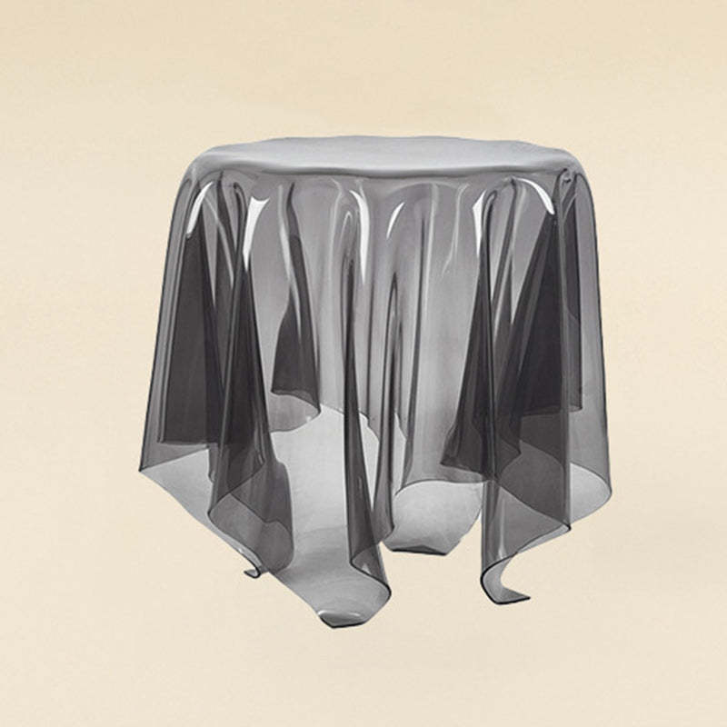 Scandinavian Magic Acrylic Glass End Table — Transparent Burgundy