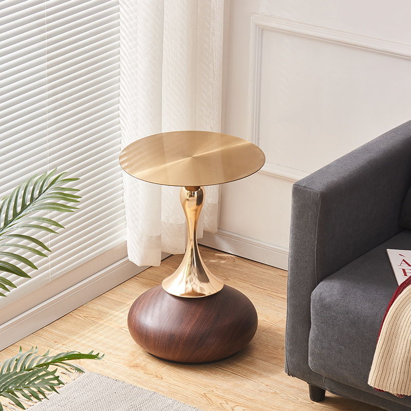 Luxury Round Oval Metal Coffee Table