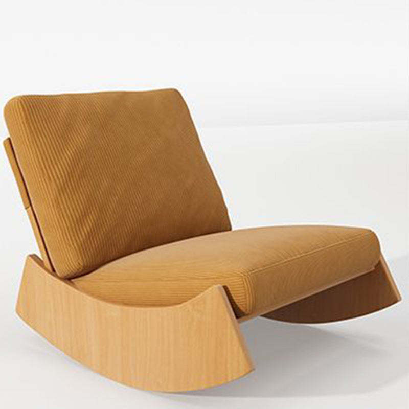 Nordic Corduroy Wood Recliner
