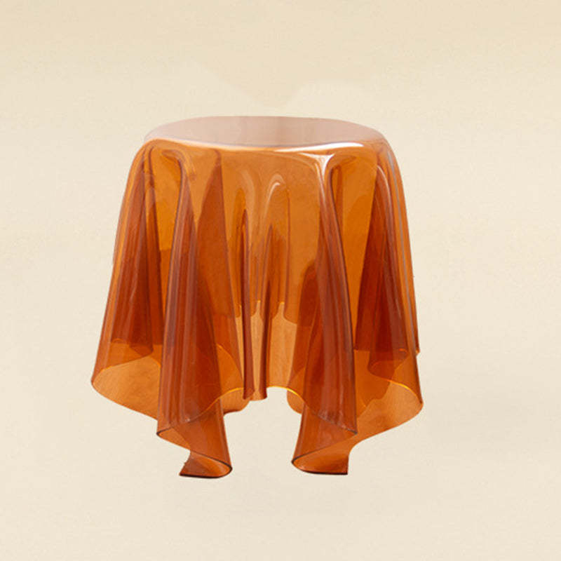 Scandinavian Magic Acrylic Glass End Table — Transparent Tea Color