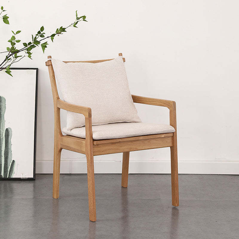 Scandinavian Bent Upholstered Wood Chair