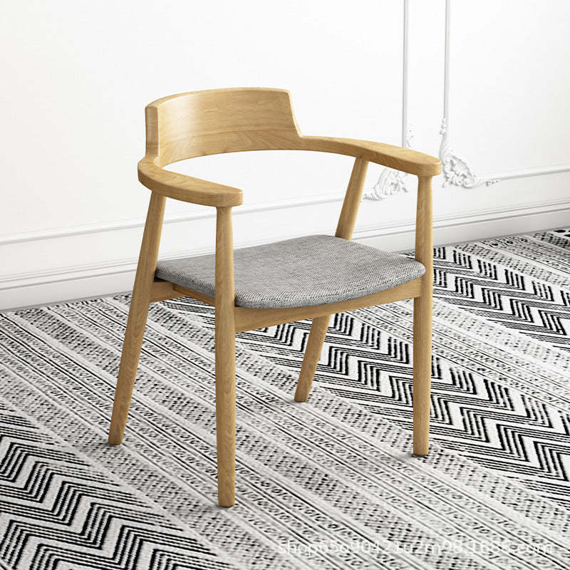 Minimalist upholstered curved wood dining chairs & benches, Lighom