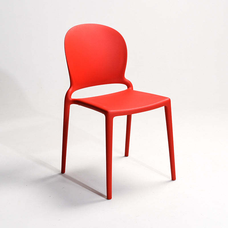 Nordic Curved Armless Dining Chair