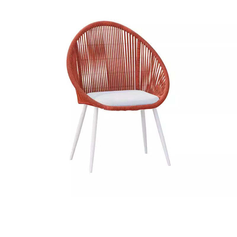 Boho Waterproof Rattan Rope Round Outdoor Side Table