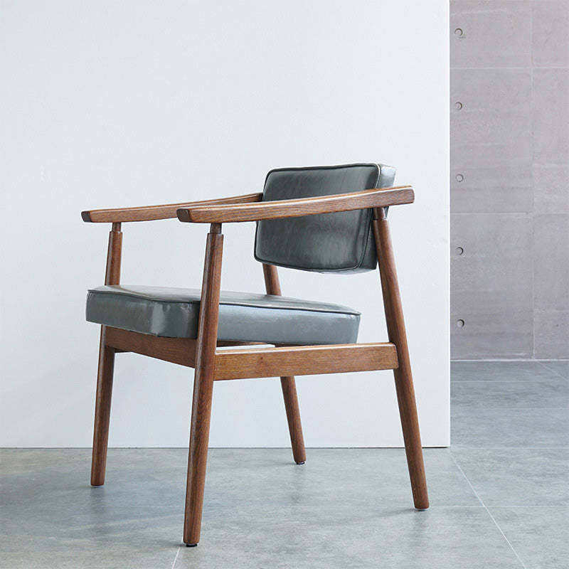 Nordic Leather Oak Dining Chair