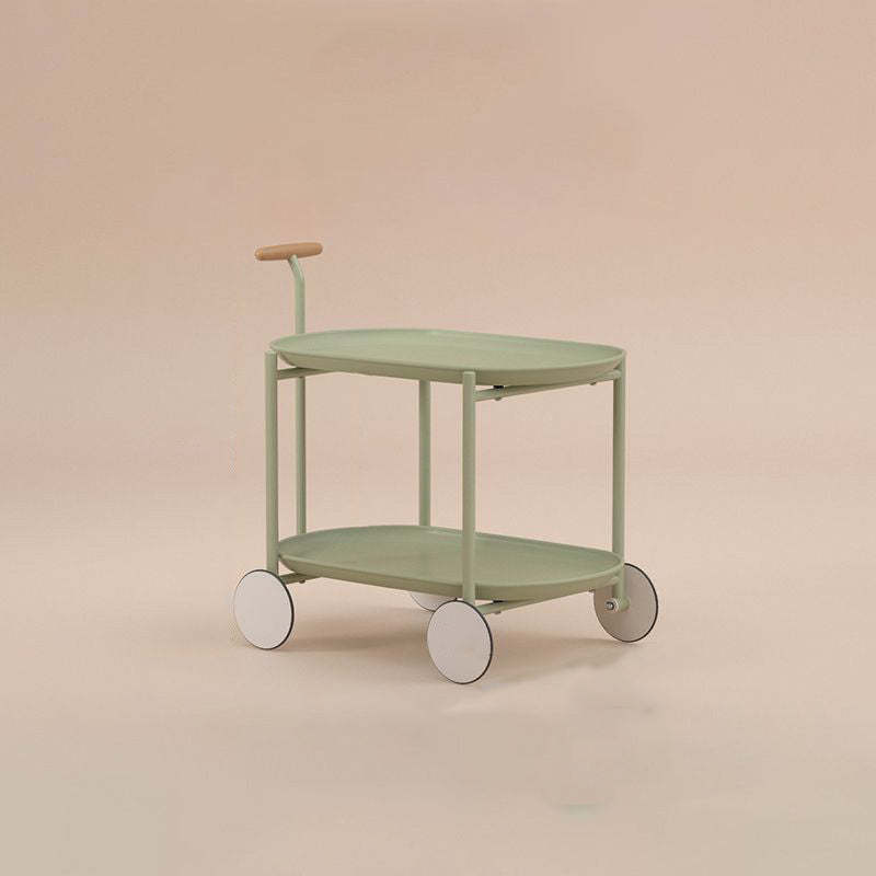 Scandinavian Acrylic Rectangular End Table 2-Tier