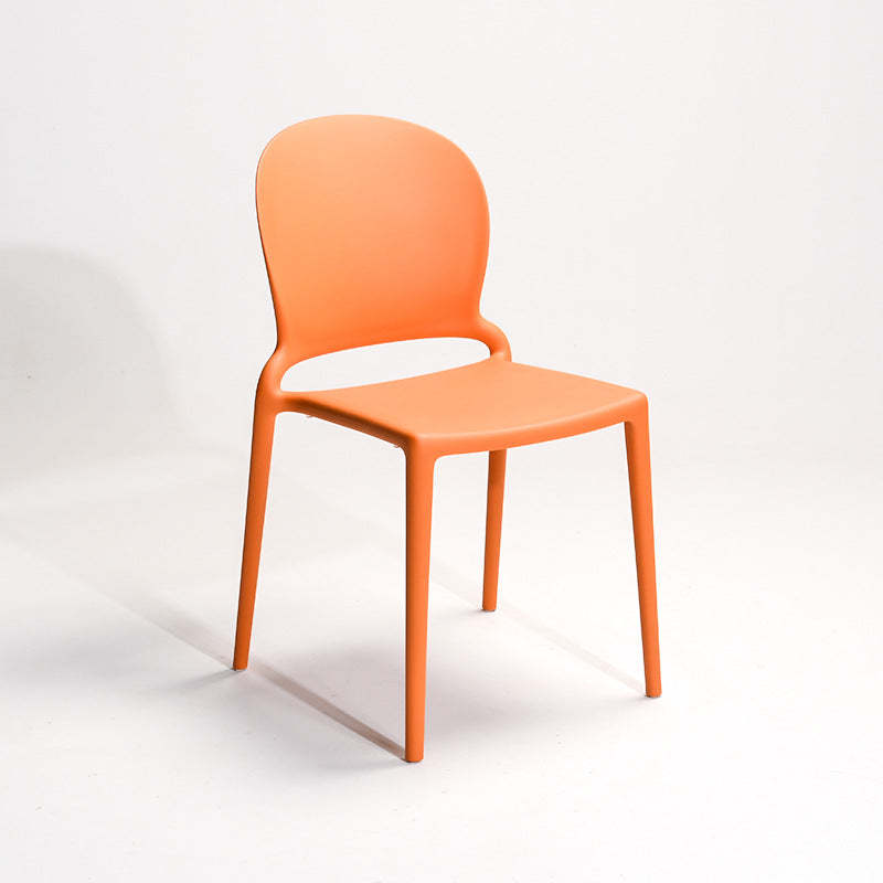 Nordic Curved Armless Dining Chair
