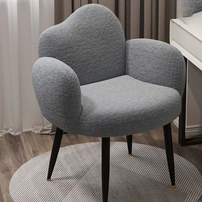 Creative vanity nylon gray vanity stools in steel