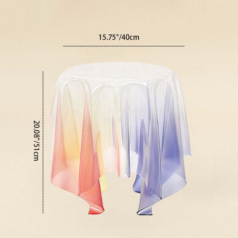 Scandinavian Magic Acrylic Glass End Table — Transparent Tea Color