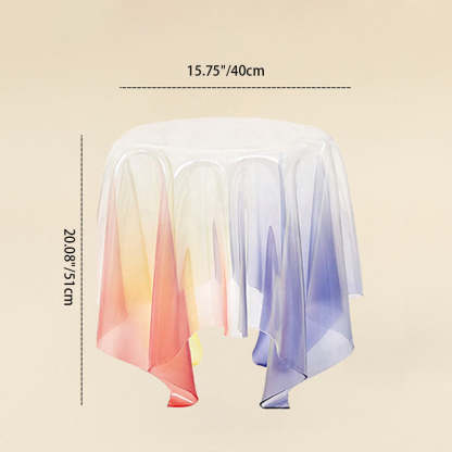 Scandinavian Magic Acrylic Glass End Table — Transparent Tea Color