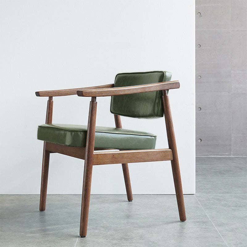 Nordic Leather Oak Dining Chair
