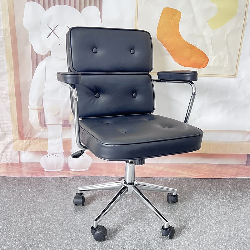 Nordic Leather Metal Desk Chair