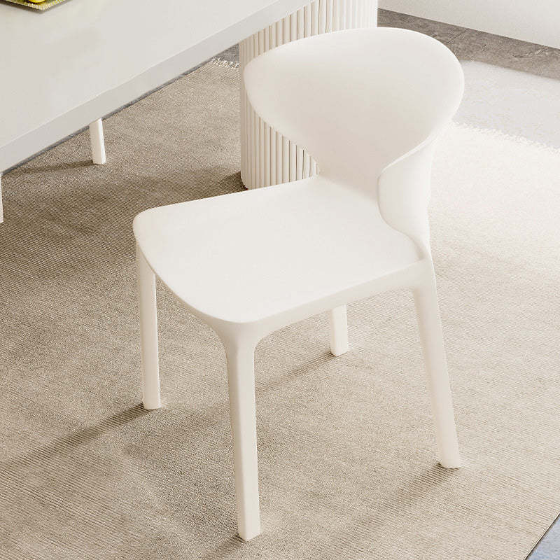 Lighom nordic stackable oak dining chairs & benches — No Cushion / White