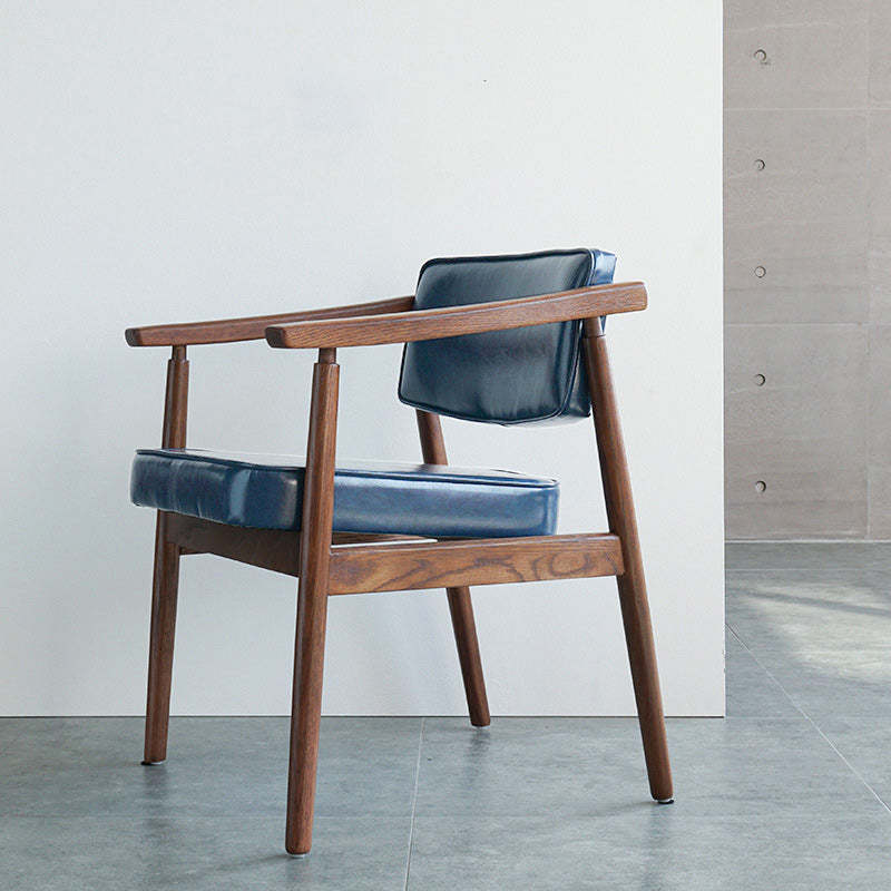 Nordic Leather Oak Dining Chair