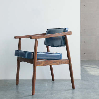 Nordic Leather Oak Dining Chair