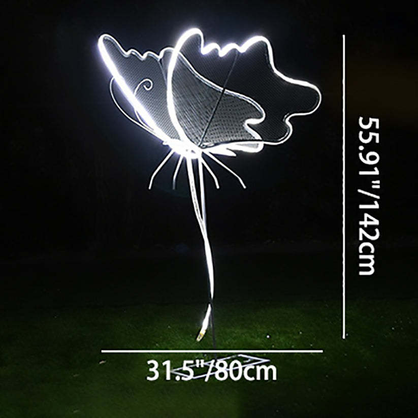 Modern Art Deco Butterfly LED Outdoor Landscape Light