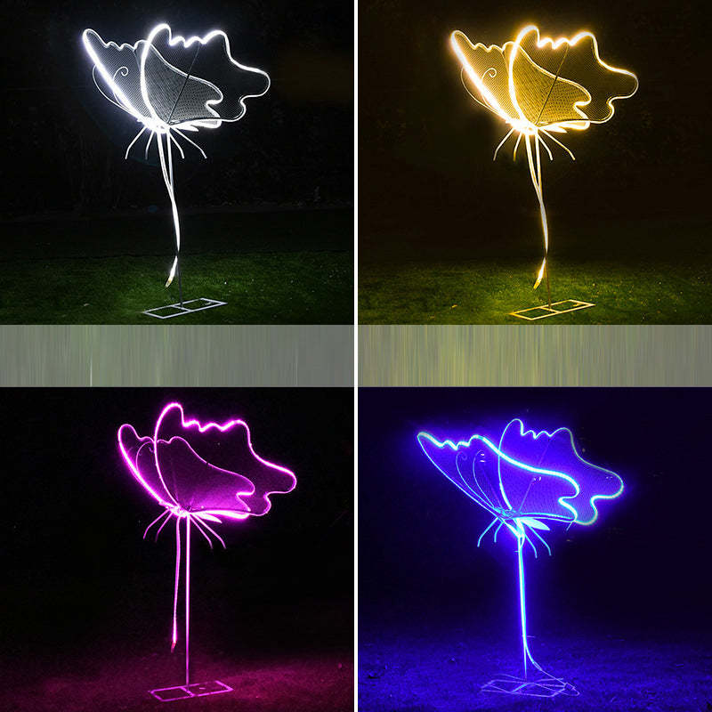 Modern Art Deco Butterfly LED Outdoor Landscape Light