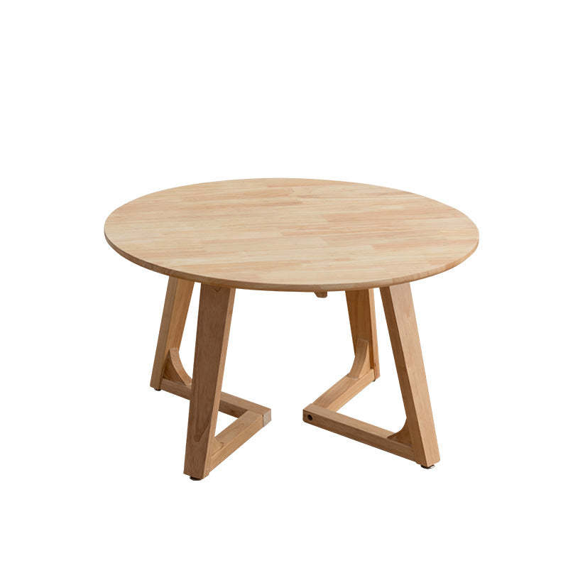 Contemporary Wood V-Leg Coffee Table