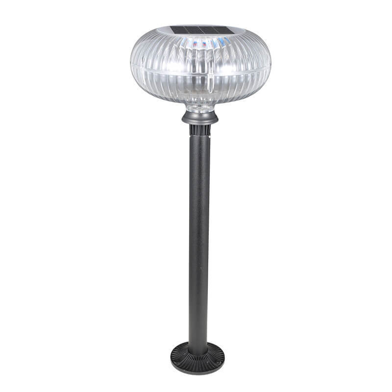 Modern Solar Oval Aluminum LED Outdoor Light