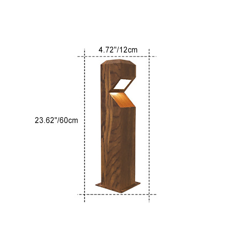 Chinese Steel Aluminum Irregular Column LED Landscape Light