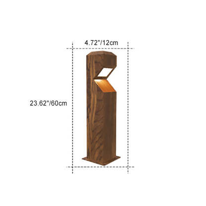 Chinese Steel Aluminum Irregular Column LED Landscape Light