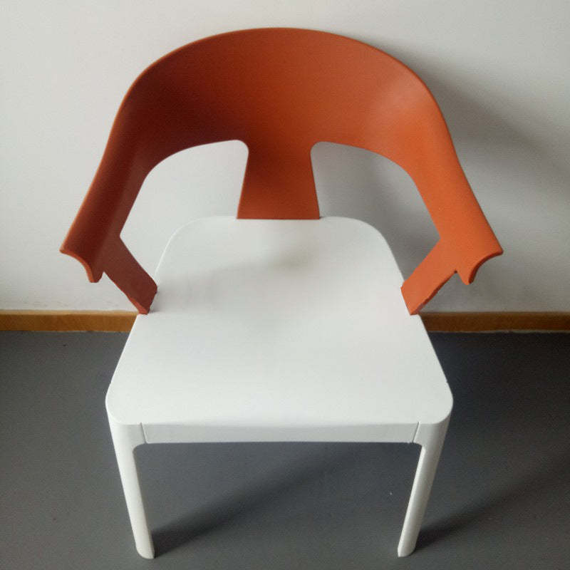 Minimalist Trapezoidal Plastic Dining Chair
