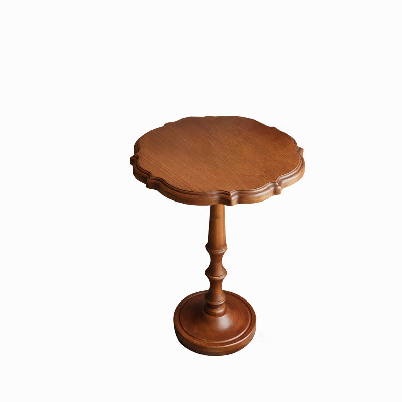 Vintage Round Lace Wood Coffee Table