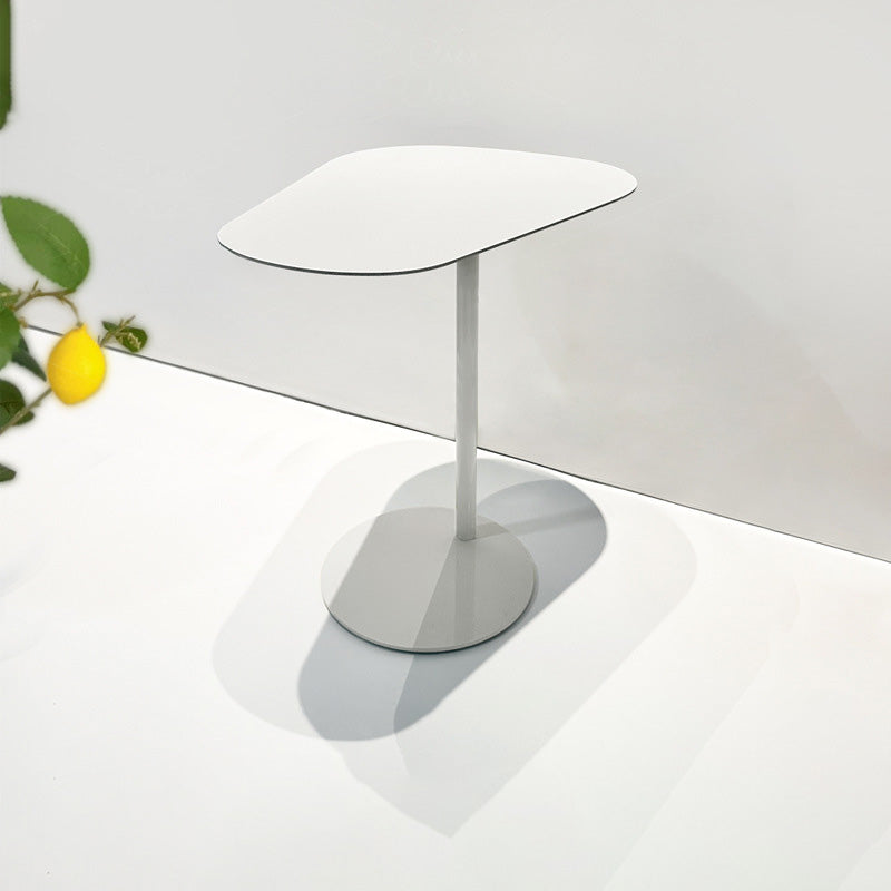 Contemporary Irregular Geometric Iron End Table