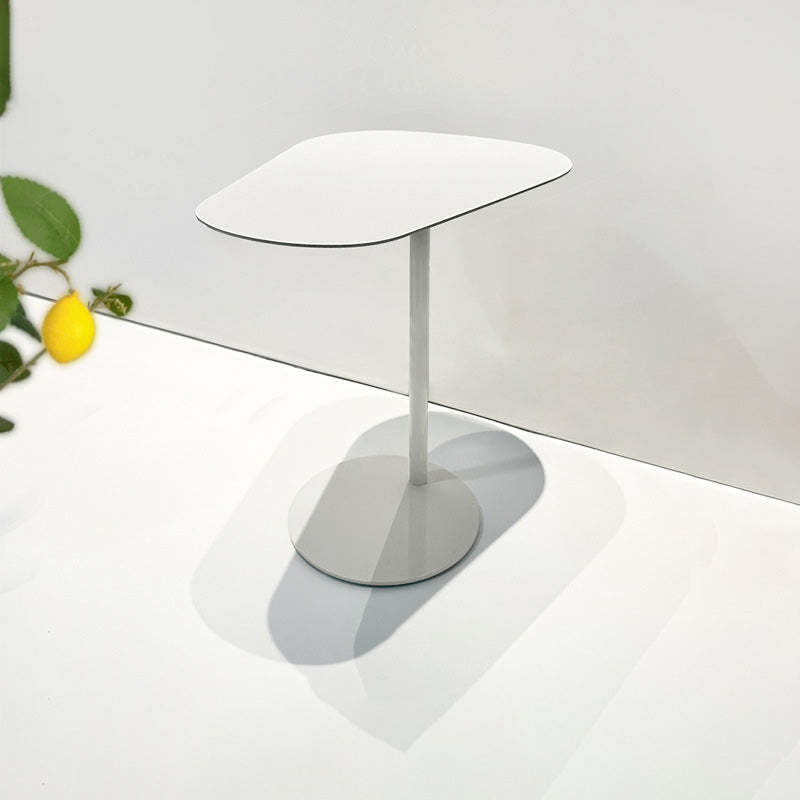 Contemporary Irregular Geometric Iron End Table