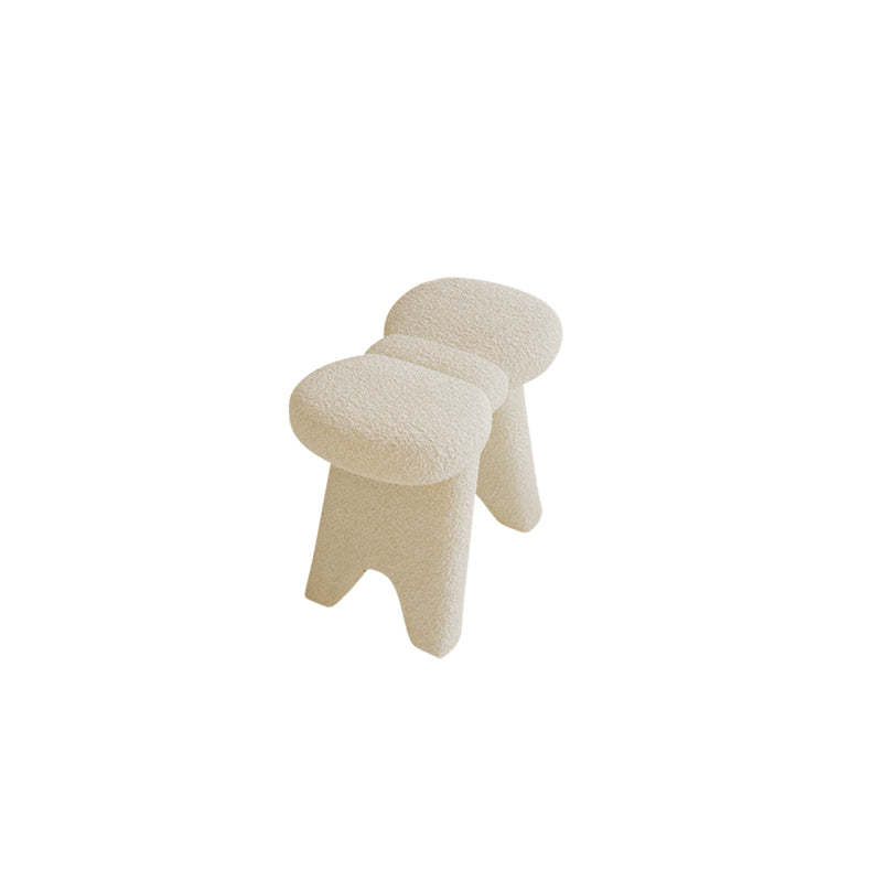 Scandinavian Lambswool Butterfly Vanity Stool