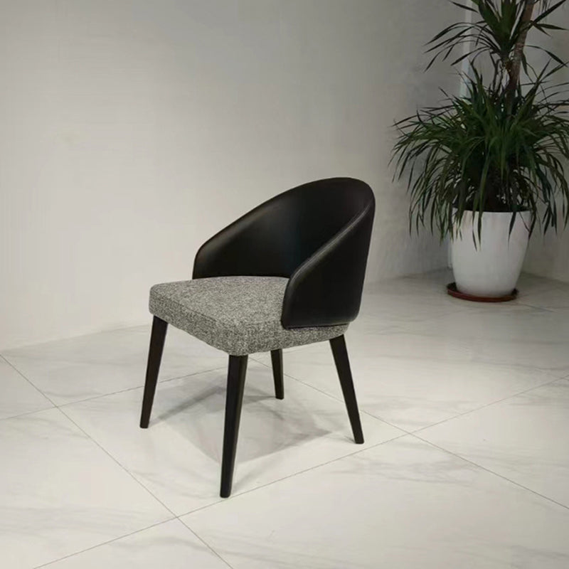 Modern Luxury Ring Back Leather Ash Dining Chair