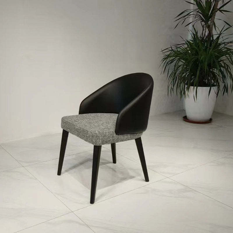 Modern Luxury Ring Back Leather Ash Dining Chair