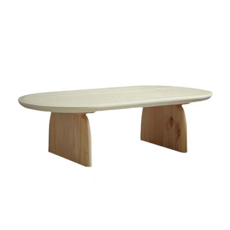 Minimalist Solid Wood Rectangular Coffee Table