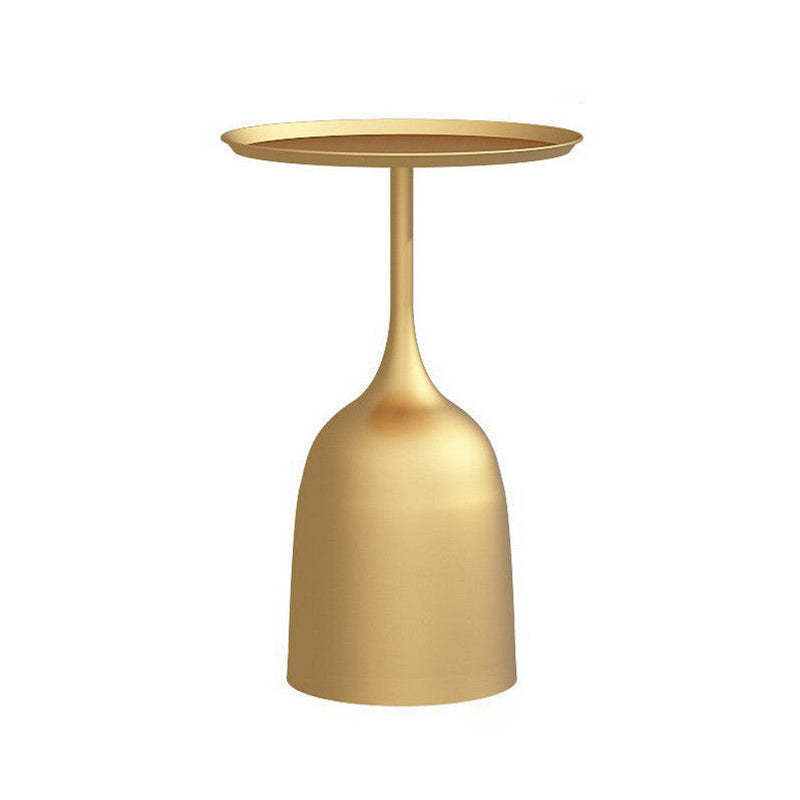 Scandinavian Metal Iron Marble End Table