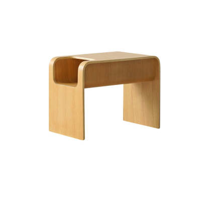 Minimalist Wood Storage End Table
