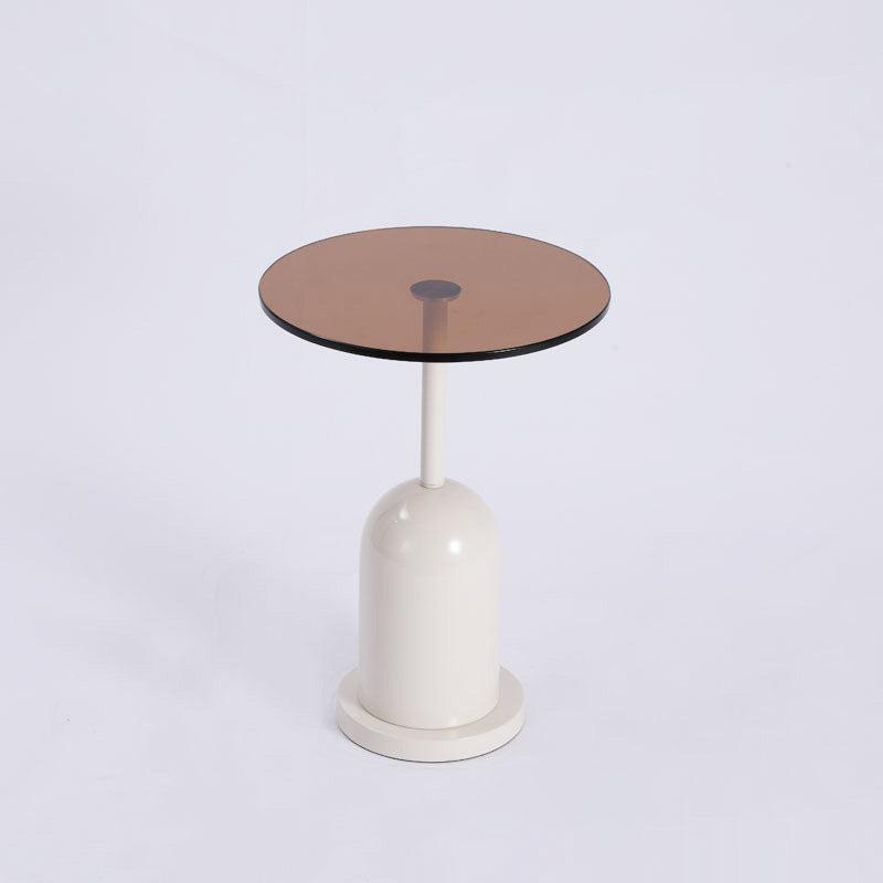 Nordic Round Metal Glass Coffee Table